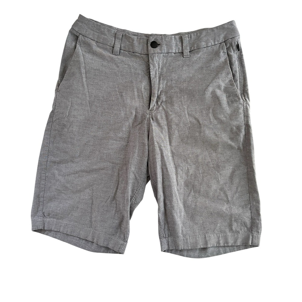 lululemon Men's Size 30 Light Gray Chino Shorts Pocket Basic Preppy
